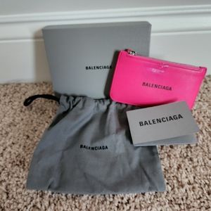 Cash large long coin and card holder wallet